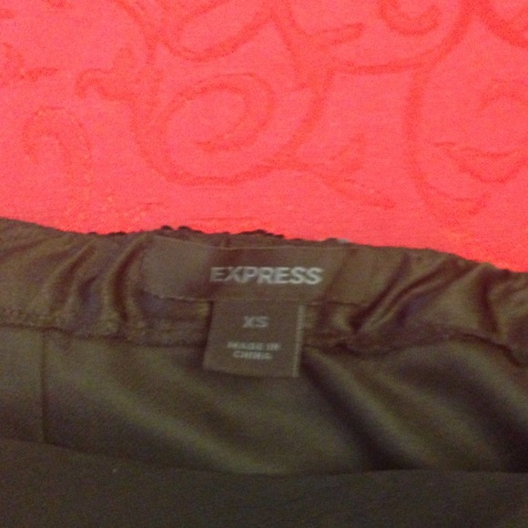 Express black silk/chiffon sequin halter. - Picture 3 of 3