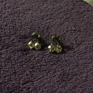 White cherry earrings