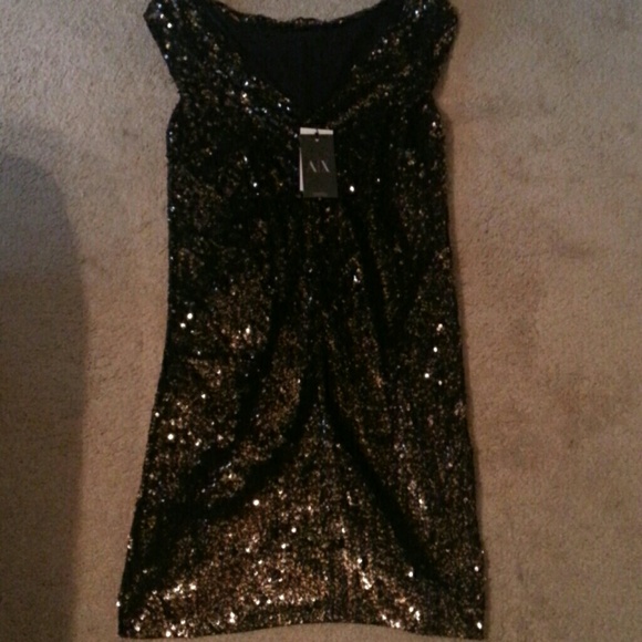 Armani Exchange Sequin Cocktail Dress