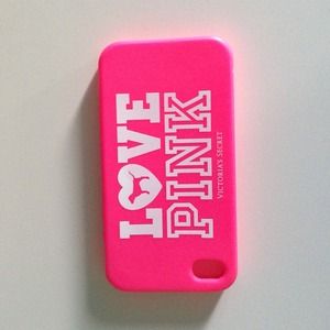 PINK silicone rubber iPhone case