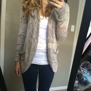 Beige Cardigan.