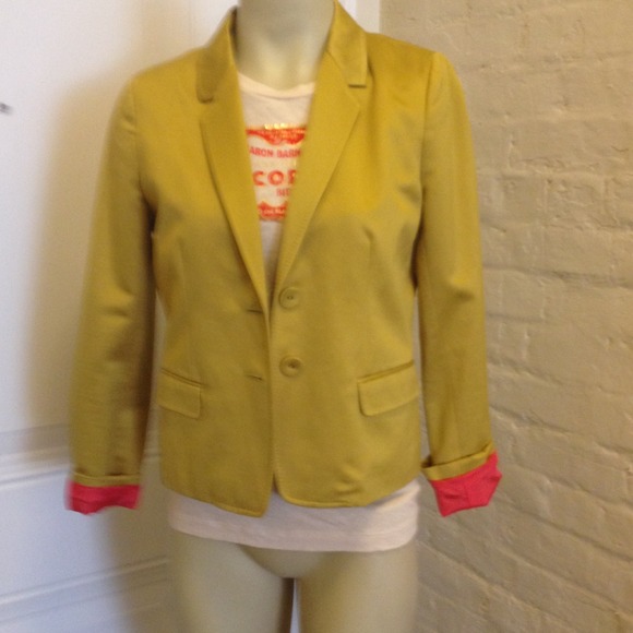 SALE!  JCrew Satin Gold Blazer w Details Like New