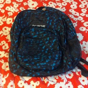 RESERVED Blue Cheetah Print Backpack