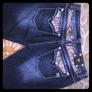 Miss Me jeans with sequin pockets