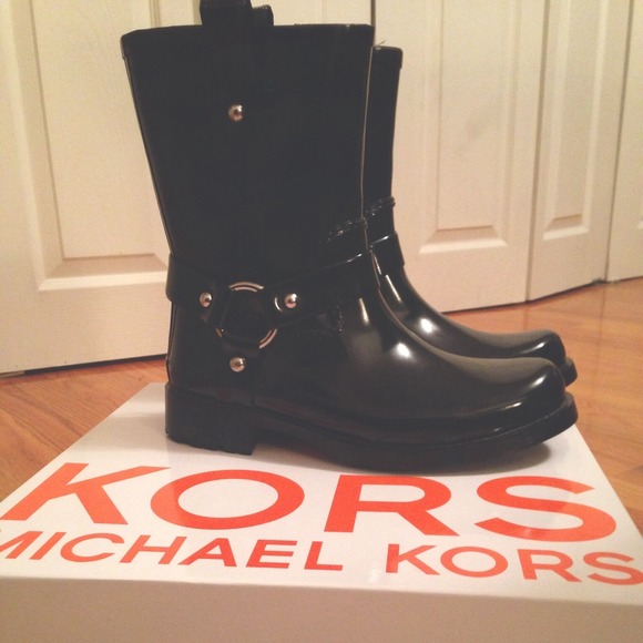 KORS Michael Kors Stormette Motorcycle Rain Boot