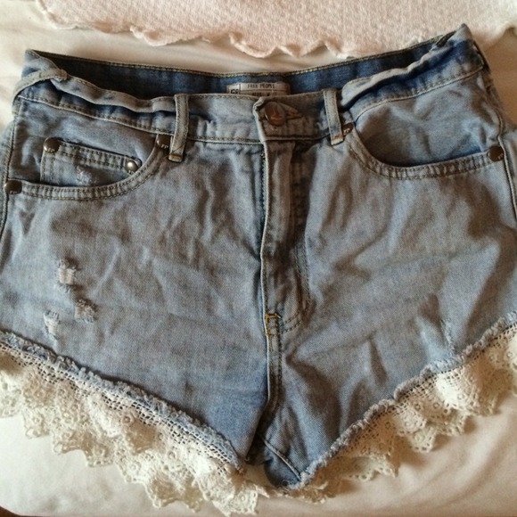 Free People Pants - Freepeople lace shorts