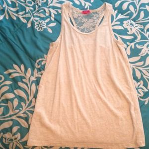 Cute Beige Tank Top