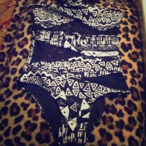 Pacsun cut out lace one piece swimsuit