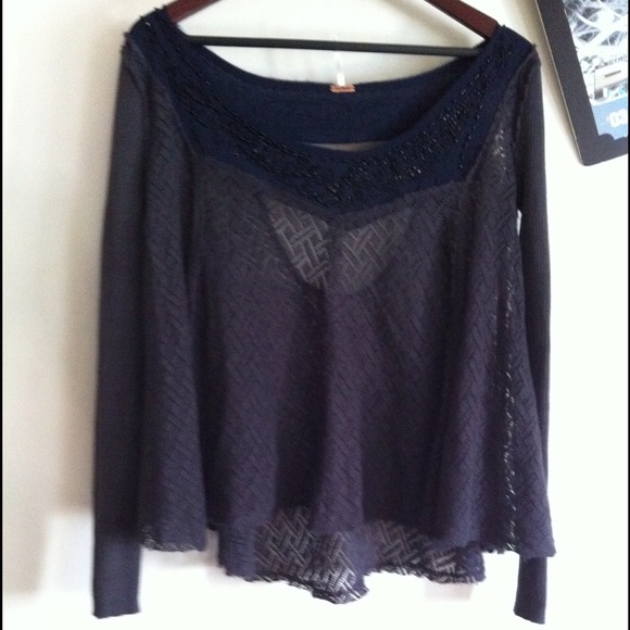 ✂️SALE✂️ Free people embellished pullover sweater - Picture 3 of 4