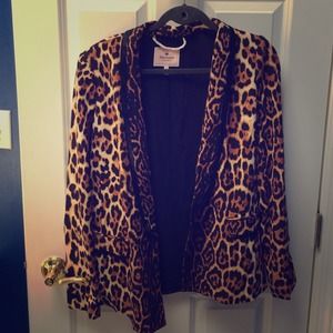 NWOT juicy couture leopard blazer size Large