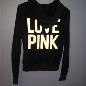 Velour Love PINK Hoodie
