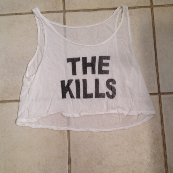 Brandy Mellville THE KILLS band crop top
