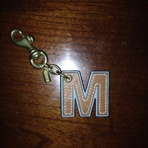 Coach M keychain
