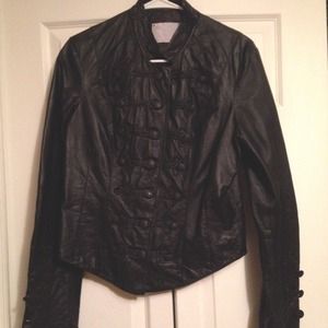 Genuine Leather Q40 Patriot Military Jacket