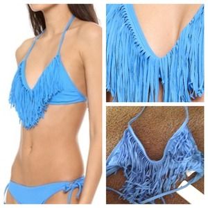 L*space audrey fringe bikini top