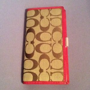 Coach Checkbook Holder
