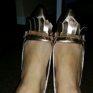 *TRADED* New Rose gold flats