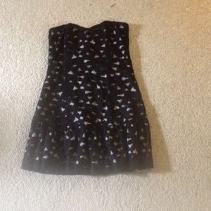 Black and nude lace dress