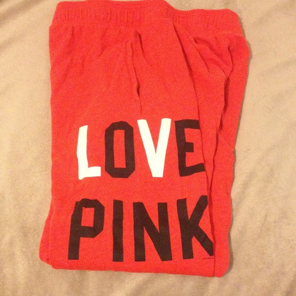 Victoria secret love pink sweatpants