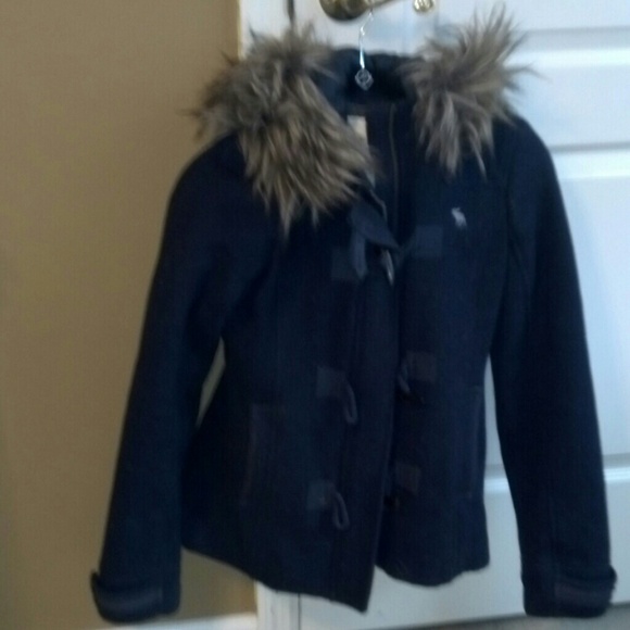 Abercrombie & Fitch navy peacoat