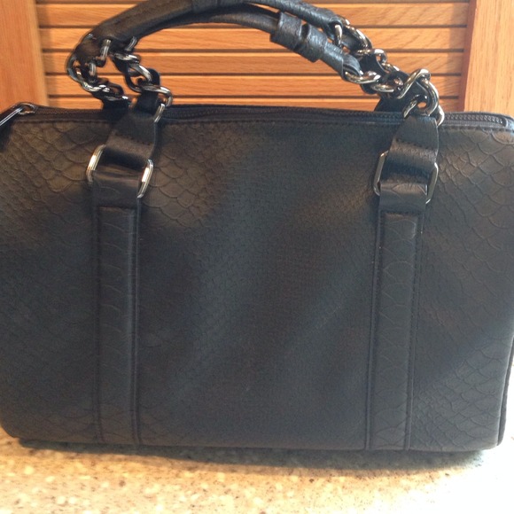 Express Handbags - Black Express Leather tote handbag speedy style