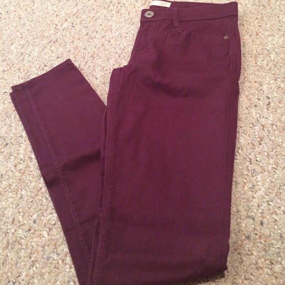 Colored skinny jeans