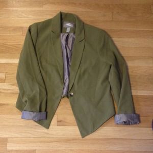 Army green blazer