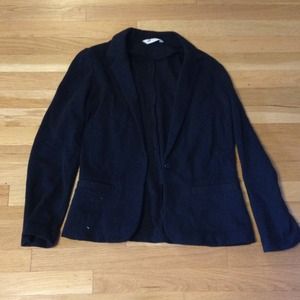 Black knit blazer