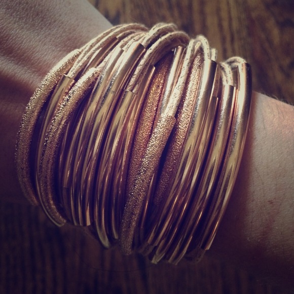 Gj. Gillian Julius rose gold bracelet