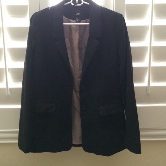 H&M Black Blazer, Size: 8