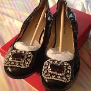 Adrienne Vittadini Patent Leather Flats