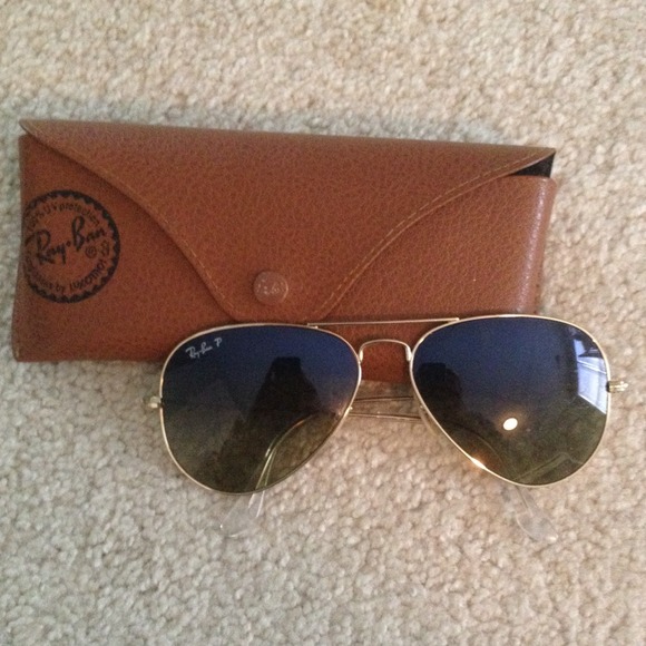 💕HOLD💕Real ray bans aviators!