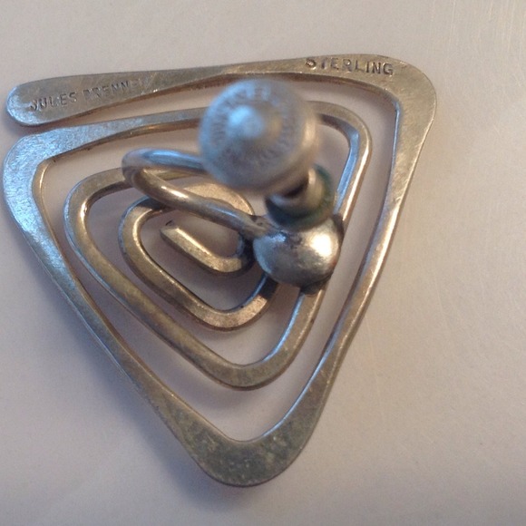 πHPπ Jules Brenner Modernist Sterling Earrings - Picture 3 of 3
