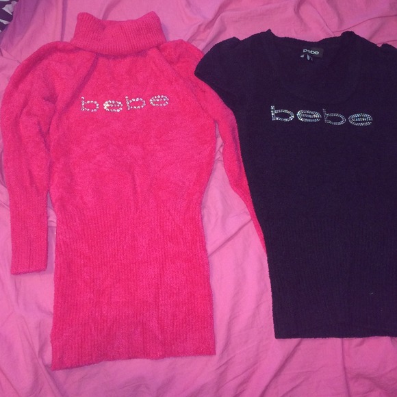 Rhinestone Bebe Sweaters