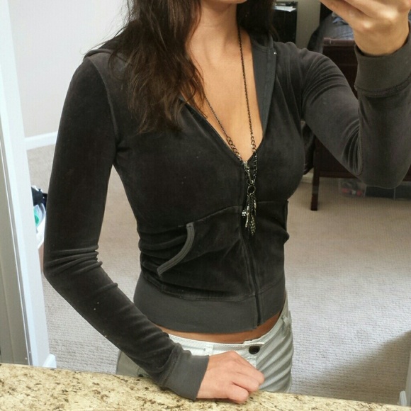 *SOLD* Juicy dark grey hoodie - Picture 2 of 4