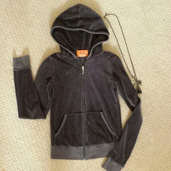 *SOLD* Juicy dark grey hoodie - Picture 3 of 4