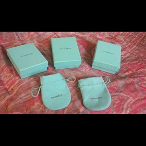 Tiffany & Co boxes & bags.