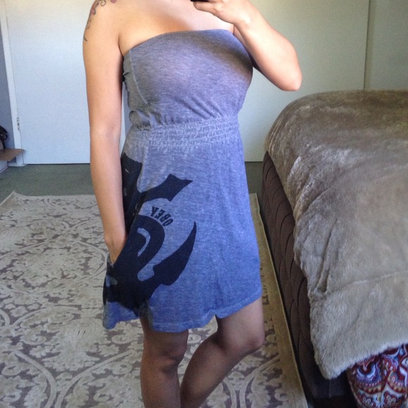Strapless OBEY dress
