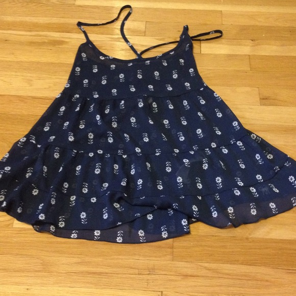 Navy strapy tank - Picture 1 of 1