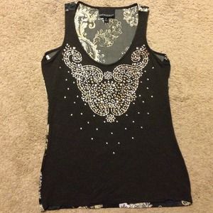 Gorgeous studded tank top by CYNTHIA ROWLEY sizeXS