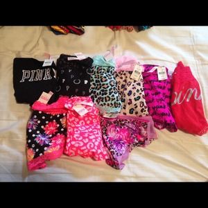 Lot of 9 VS PINK underwear. NWT.