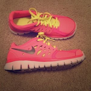 Nike hot pink gym shoes!