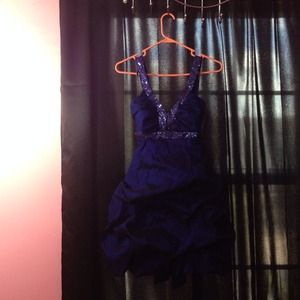 Indigo homecoming dress