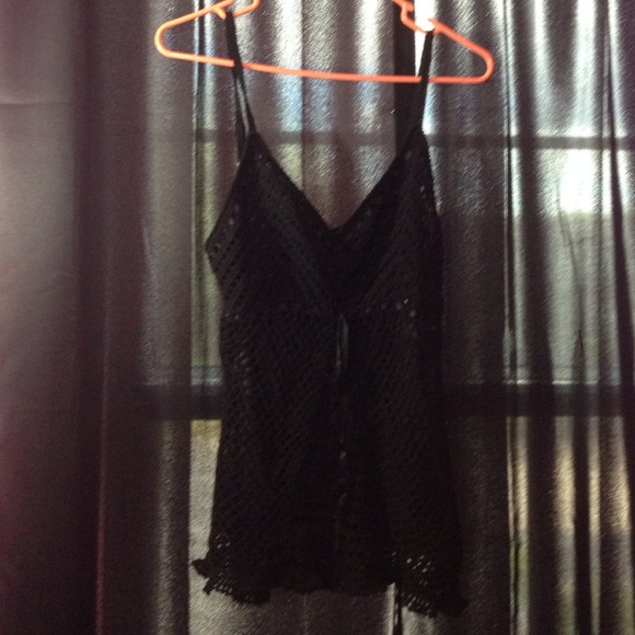Crochet black tanktop