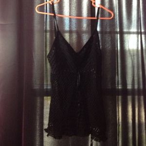 Crochet black tanktop