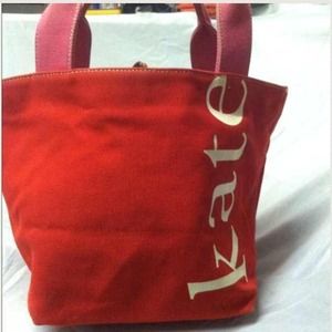 Kate spade pink canvas bag