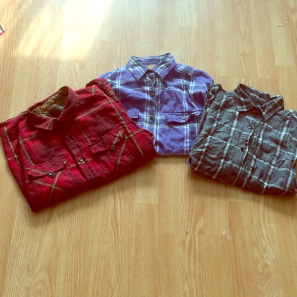 Bundle Of Flannel Shirts