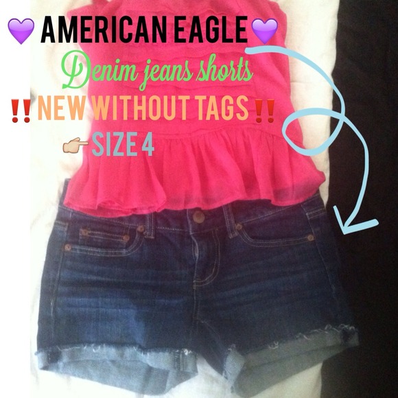 💙American eagle denim midi shorts❤️