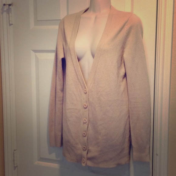 Dusty rose colored cardigan