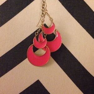 Adorable hot pink earrings